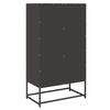 Highboard Musta 68x39x123 cm Teräs