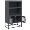 Highboard Antrasiitti 68x39x123 cm terästä