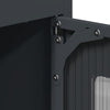 Highboard Antrasiitti 68x39x123 cm terästä