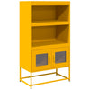 Highboard Sinapinkeltainen 68x39x123 cm Teräs