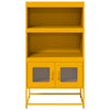 Highboard Sinapinkeltainen 68x39x123 cm Teräs