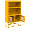 Highboard Sinapinkeltainen 68x39x123 cm Teräs