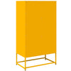 Highboard Sinapinkeltainen 68x39x123 cm Teräs