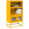 Highboard Sinapinkeltainen 68x39x123 cm Teräs