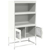 Valkoinen highboard Andonia 68x39x123cm (teräs)