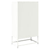 Valkoinen highboard Andonia 68x39x123cm (teräs)