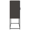 Highboard Musta 68x39x107 cm Teräs