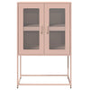 Pinkki highboard Neagin 68x39x107cm (teräs)