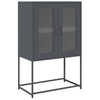 Highboard Antrasiitti 68x39x107 cm terästä