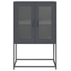 Highboard Antrasiitti 68x39x107 cm terästä