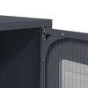 Highboard Antrasiitti 68x39x107 cm terästä