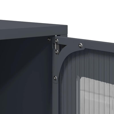 Highboard Antrasiitti 68x39x107 cm terästä