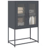 Highboard Antrasiitti 68x39x107 cm terästä