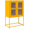 Highboard Sinapinkeltainen 68x39x107 cm Teräs