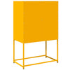 Highboard Sinapinkeltainen 68x39x107 cm Teräs