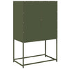 Highboard Oliivinvihreä 68x39x107 cm Teräs