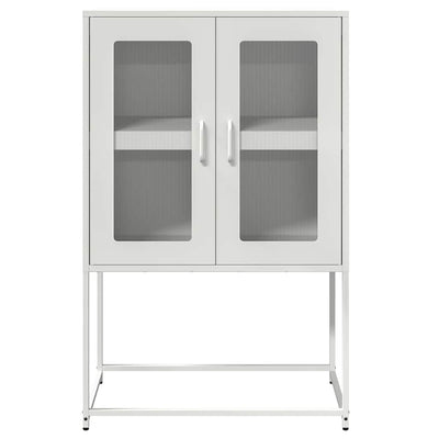Highboard Valkoinen 68x39x107 cm Teräs