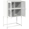 Highboard Valkoinen 68x39x107 cm Teräs