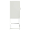 Highboard Valkoinen 68x39x107 cm Teräs