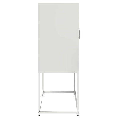 Highboard Valkoinen 68x39x107 cm Teräs