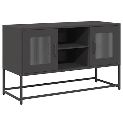 TV-taso musta 100,5x39x60,5 cm teräs