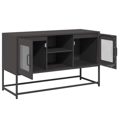 TV-taso musta 100,5x39x60,5 cm teräs
