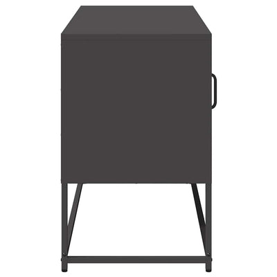 TV-taso musta 100,5x39x60,5 cm teräs