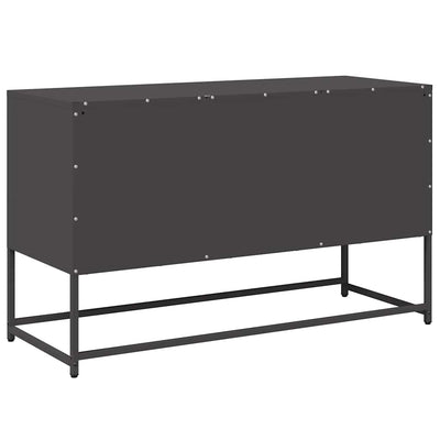 TV-taso musta 100,5x39x60,5 cm teräs