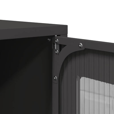 TV-taso musta 100,5x39x60,5 cm teräs