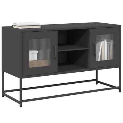 TV-taso musta 100,5x39x60,5 cm teräs