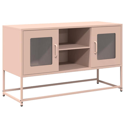 TV-taso pinkki 100,5x39x60,5 cm teräs