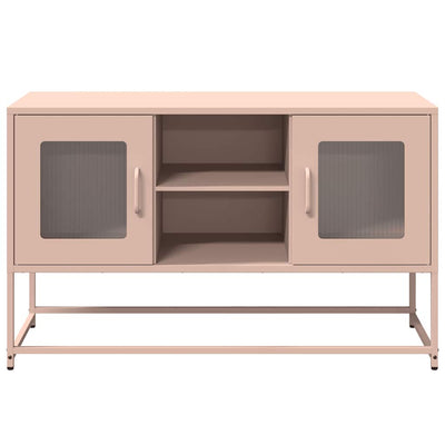 TV-taso pinkki 100,5x39x60,5 cm teräs