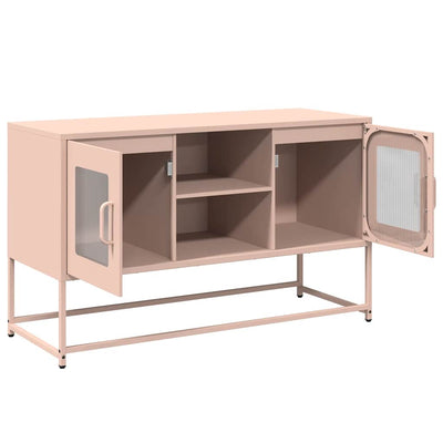 TV-taso pinkki 100,5x39x60,5 cm teräs