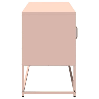 TV-taso pinkki 100,5x39x60,5 cm teräs