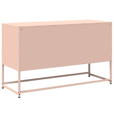 TV-taso pinkki 100,5x39x60,5 cm teräs