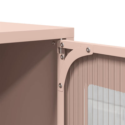 TV-taso pinkki 100,5x39x60,5 cm teräs