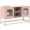 TV-taso pinkki 100,5x39x60,5 cm teräs