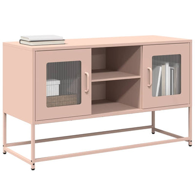 TV-taso pinkki 100,5x39x60,5 cm teräs