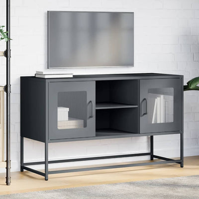 TV-taso antrasiitti 100,5x39x60,5 cm teräs