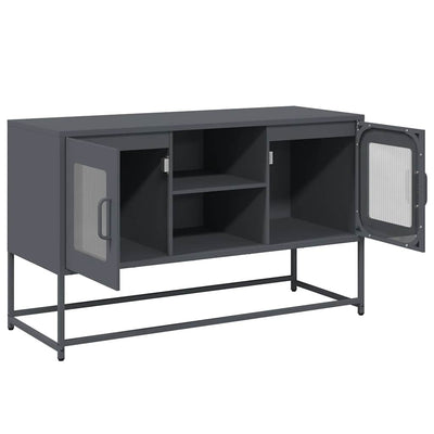 TV-taso antrasiitti 100,5x39x60,5 cm teräs