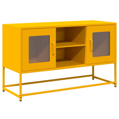 TV-taso sinapinkeltainen 100,5x39x60,5 cm teräs