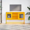 TV-taso sinapinkeltainen 100,5x39x60,5 cm teräs