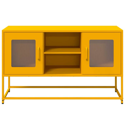 TV-taso sinapinkeltainen 100,5x39x60,5 cm teräs