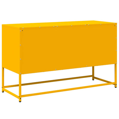 TV-taso sinapinkeltainen 100,5x39x60,5 cm teräs
