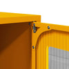 TV-taso sinapinkeltainen 100,5x39x60,5 cm teräs