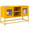TV-taso sinapinkeltainen 100,5x39x60,5 cm teräs