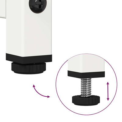 Valkoinen tv-taso Platz 100,5x39x60,5cm (teräs)