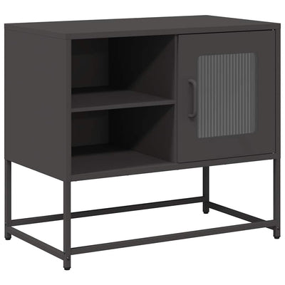 TV-taso musta 68x39x60,5 cm teräs