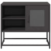 TV-taso musta 68x39x60,5 cm teräs