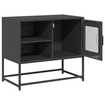 TV-taso musta 68x39x60,5 cm teräs